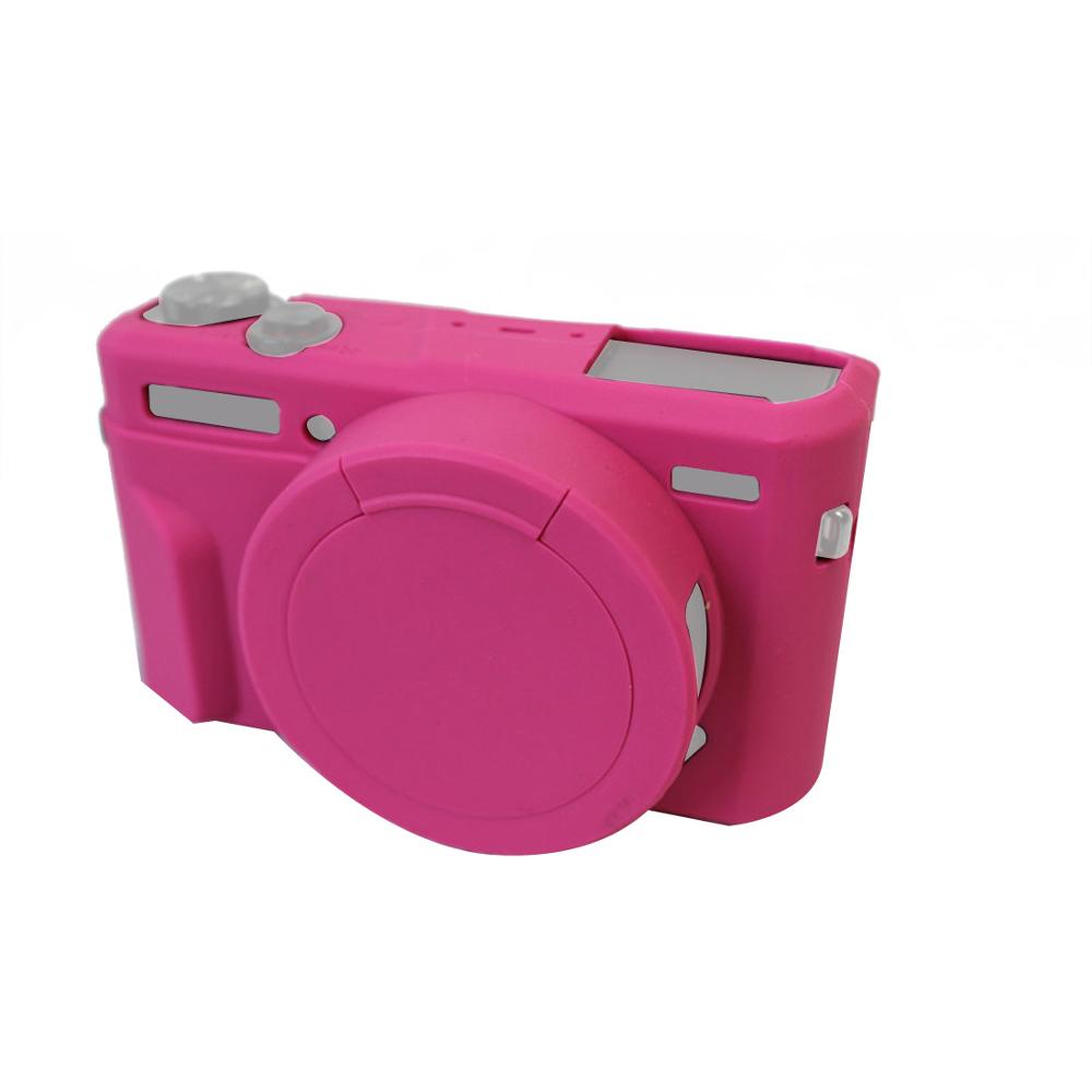 Soft Silicone Case for Canon G7XIII G7X3 G7X Mark 3 Rubber Protective Cover Body Bag Camera Skin with Lens Cap Protector: Gold