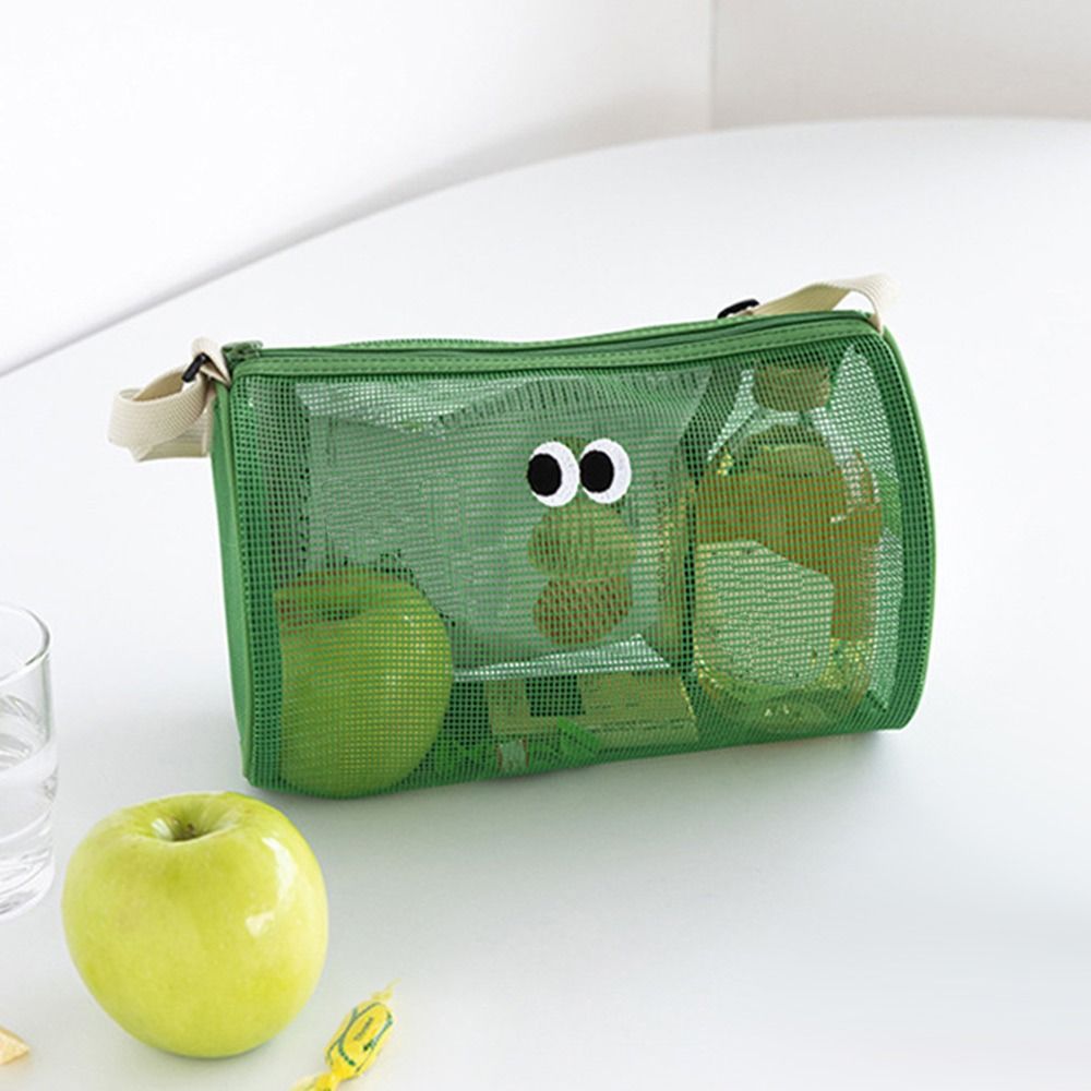 Portable Beach Tote Bag Breathable Foldable Toiletry Bag Durable Large Capacity Quick Dry Swimming Handbag: WHITE