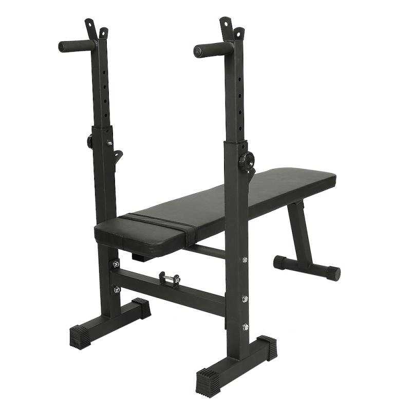 COPOZZ Adjustable Height Folding Abdominal Sit-Down Bench Home Sports Fitness Equipment Weight Benches HWC: white