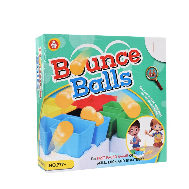 Il nuovo 2-4 giocatori rimbalza il partito della palla attiva la palla da salto nella partita della tazza gioco famiglia Desktop che rimbalza giocattoli per bambini