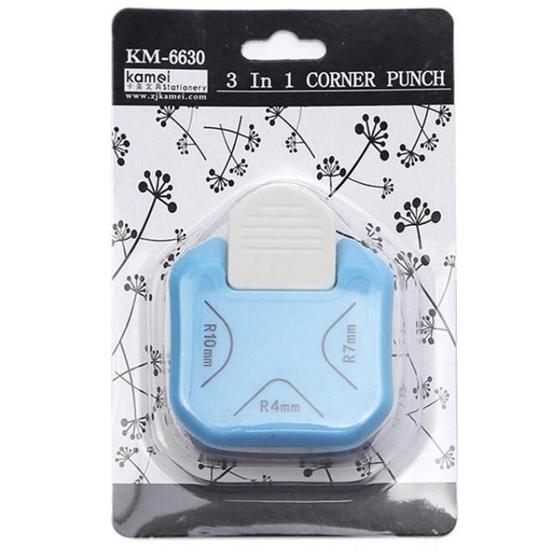 3 In 1 Corner Rounder Punch 4mm 7mm 10mm 3 Way Punch Board Photo Cutter Card Making And Scrapbooking For DIY Handmade Crafts