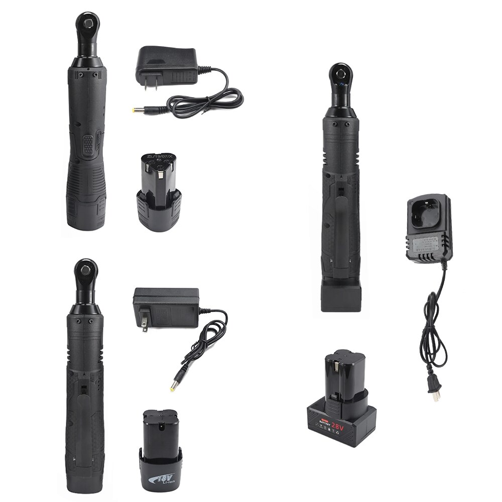 12v 18v 28v 3/8 '' 2 lithium-ion batteri elektrisk skraldenøgle genopladelig elektrisk trådløs nøgle til bil