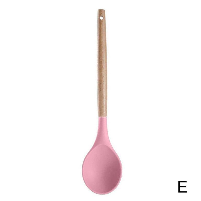 Silicone Kitchenware Cooking Utensils Set Heat Resistant Stick Tools Set Cooking Non Kitchen Utensils Kitchenware Set Kitch R7E7: Grey