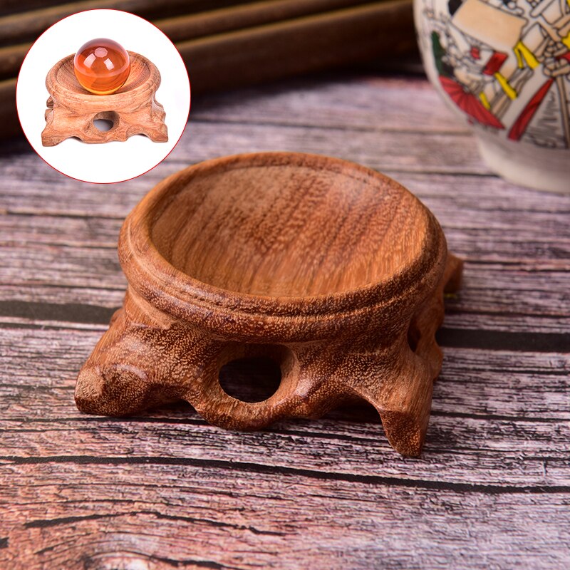 30mm 40mm 50mm Wooden Display Stand Base For Crystal Ball Glass Globe Lensball Magic Sphere Holder