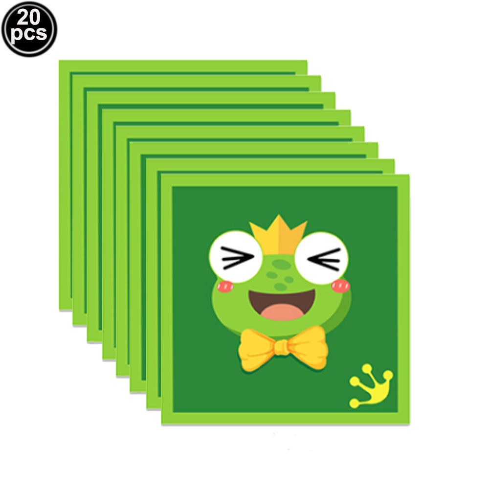 Frog Birthday Party Supplies Disposable Tableware Frog Plates Napkins Cups Latex Foil Balloon Frog Themed Birthday Party Supplie: MINT GREEN