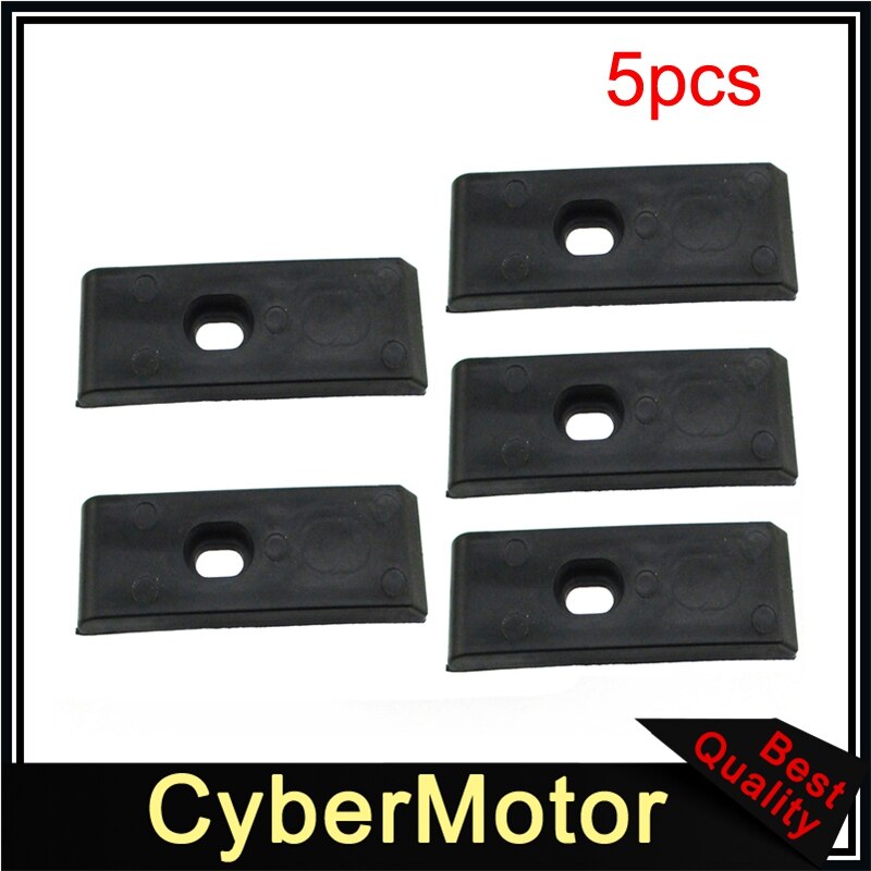 Deslizador de cadena de nailon negro, Protector de brazo oscilante, Guía para 50cc-125cc Pit Dirt Bike SSR Piranha GIO Stomp IMR BSE Kayo Apollo: 5pcs