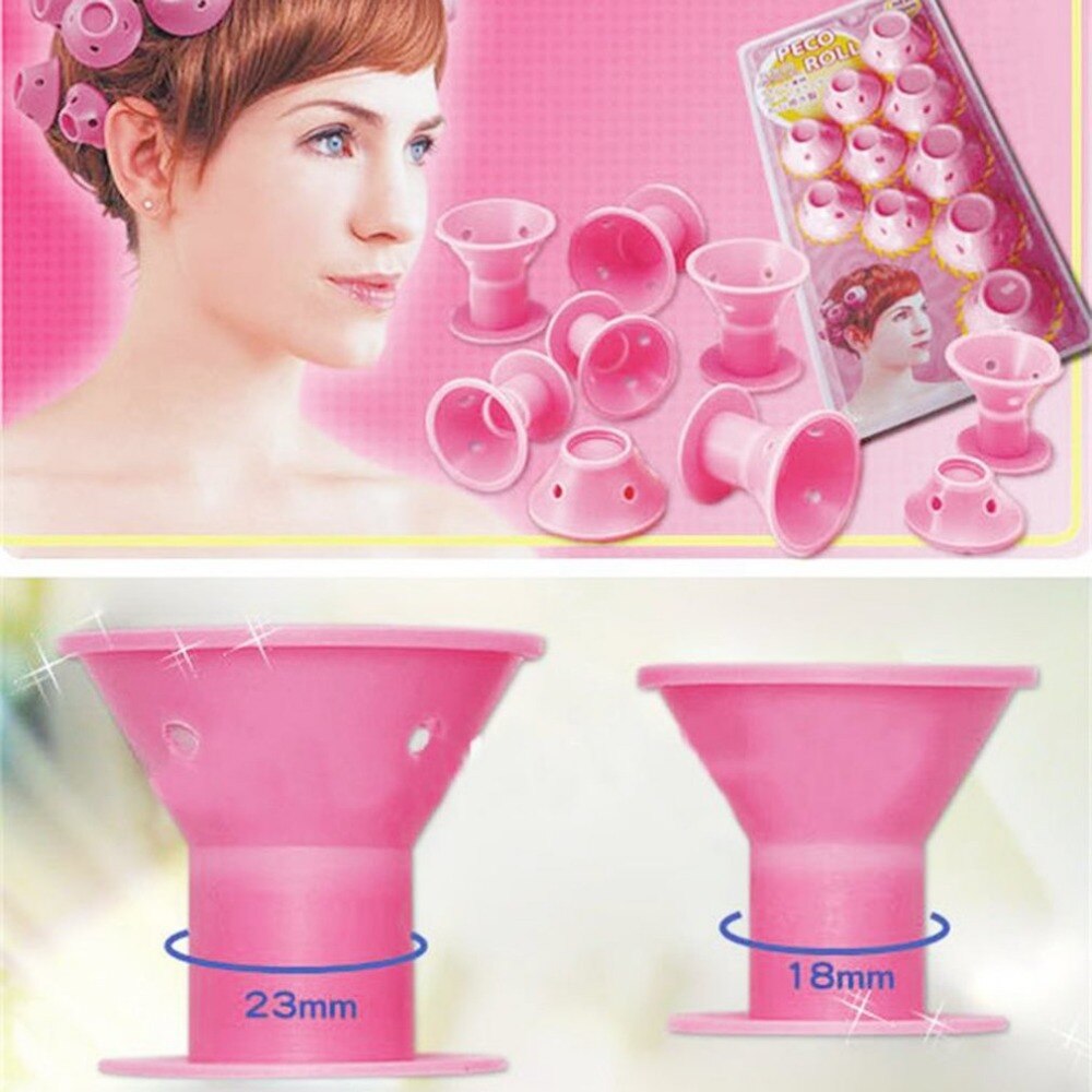 10 teile/los Pilz Frisur Rolle DIY Silikon Frauen Schlafen Glocke Curler Mädchen Haar Rollen Schönheit Haarpflege Styling Werkzeuge