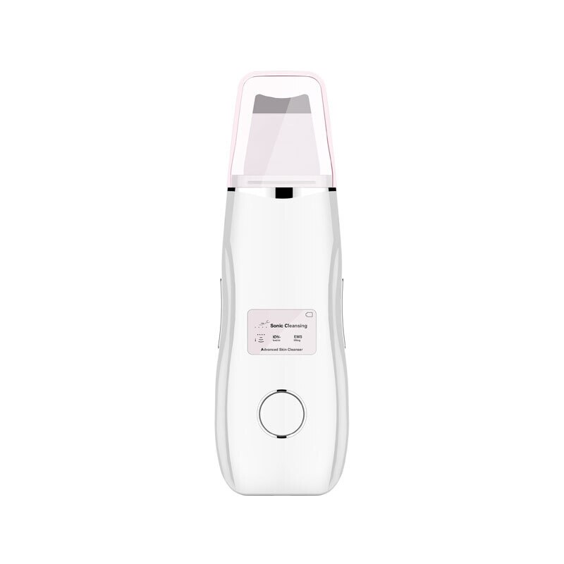 Ultralyd hudscrubber eksfoliering ansikt hud peeling cleaner ems lifting stramming blackhead remover porer dyprensende verktøy: Hvit
