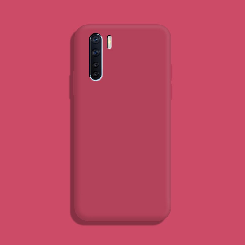 Voor Oppo A91 Case Pure Kleur Siliconen Case Macaron Kleuren Candy Tint Soft Tpu Eenvoudige Zwarte Behuizing Telefoon Back Cover: L7