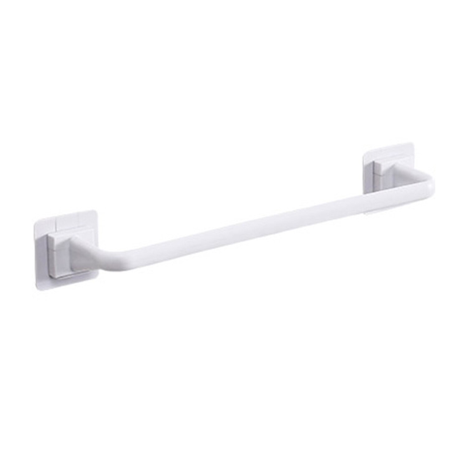 Zelfklevende Handdoek Houder Rek Wandmontage Handdoek Hanger Badkamer Handdoek Bar Plank Rolhouder Badkamer Accessoires: WHITE / 35cm