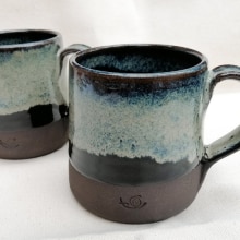 Tasse en céramique faite à la Główny, tasse en grès, tasse à café, tasse à de 330 ml, cadeau d'anniversaire