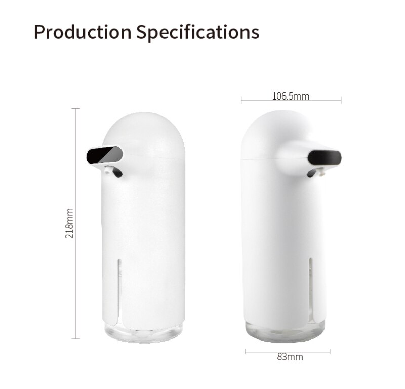 350ml Automatic Soap Dispenser Vertical Touchless Induction Foam Automatic Electric Soap Dispenser