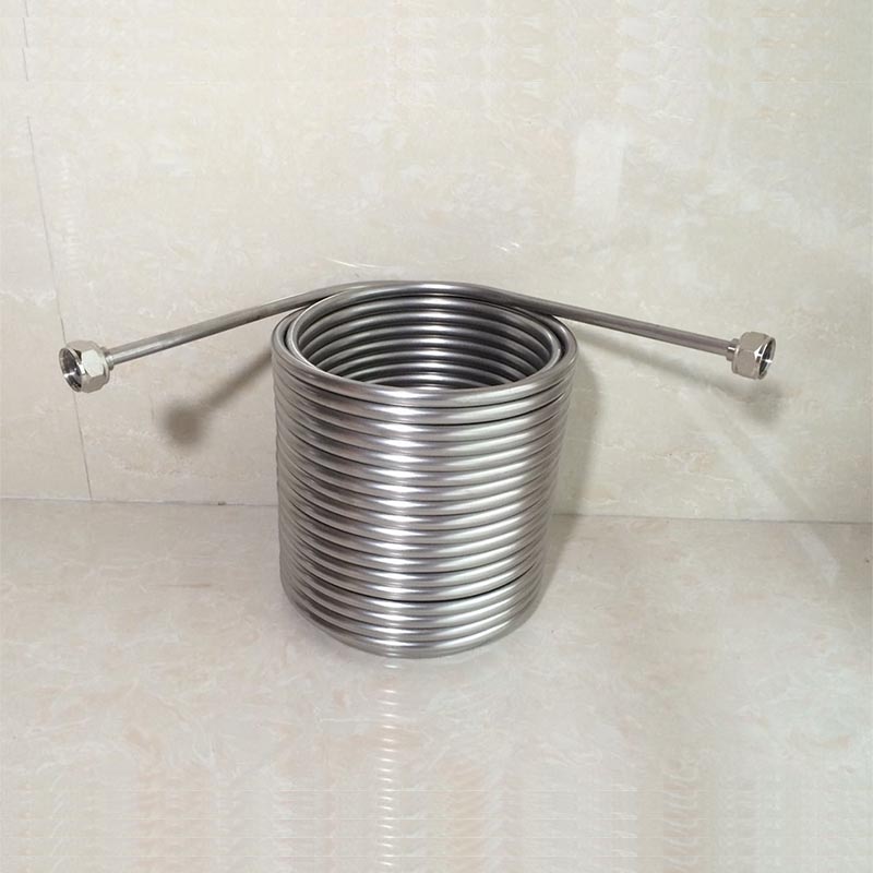 21m Length Cooling Coil, Double Layer ,Food Grade 304 Stainless Steel, Jockey Box Coil With 5/8" Connector