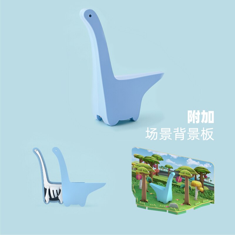 HALFTOYS Magnetic 3-D Puzzle cute Dinosaur world Figures Jurassic T-rex stegosaurus model building kits DIY Toys for children: HDB005