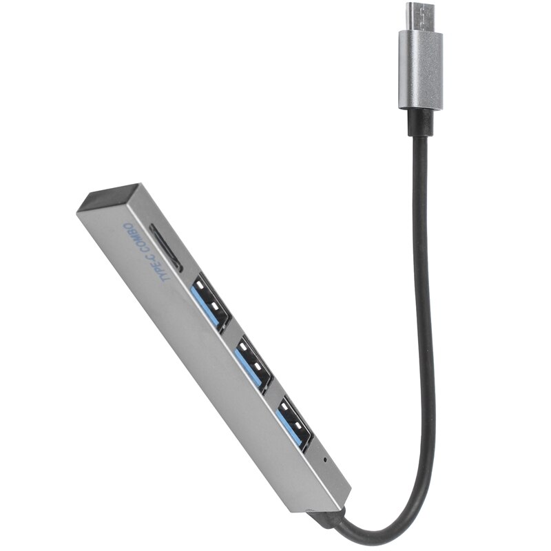Typ-C Zu 3 Usb Hub Expander Ultra-Dünne Mini Tragbare 3-Hafen Usb 2,0 Hub Usb C Hub Typ C Hub Ethernet Adapter