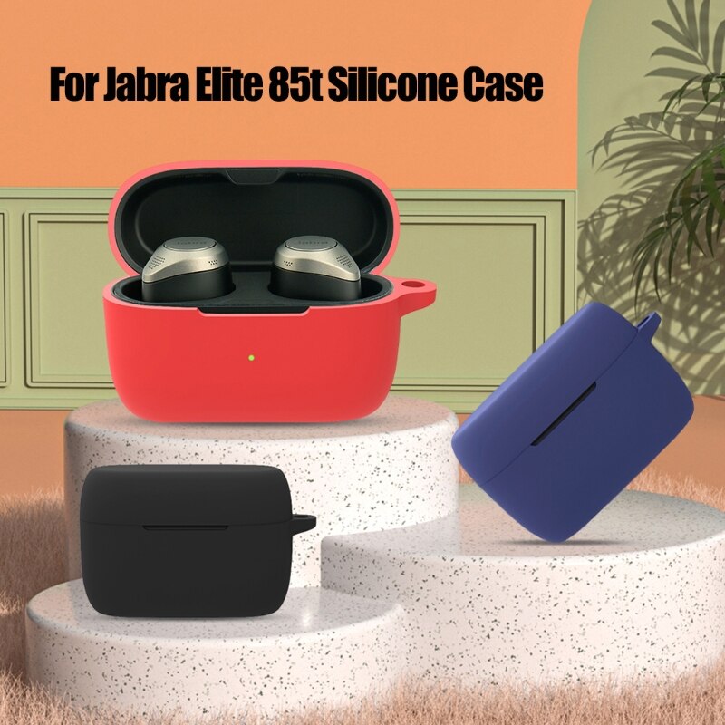 Pestävä silikonisuojakotelo, putoamissuojattu nappikuulokekotelo jabra elite 85t: lle todelliselle langattomalle bluetooth-nappikuuloketarvikkeelle