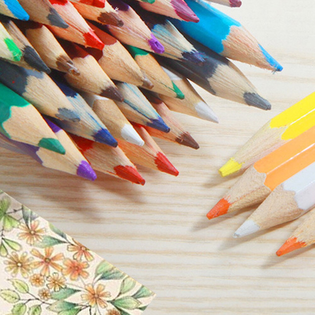 48 Color Pro Water-Soluble Color Pencil Set Child Students Paint Pencils School Office Art Supplies Stationery