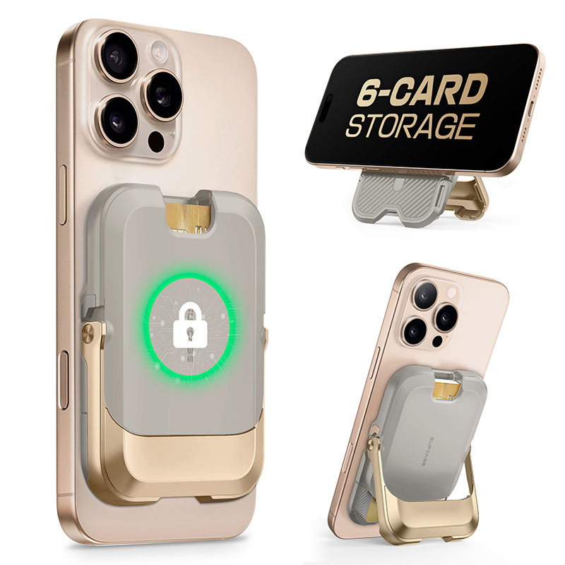 SUPCASE Magnetic Wallet Phone Stand Card Holder para iPhone Serie 16/15/14/13 Cerradura magnética fuerte Cartera MagSafe con soporte: Verde oliva