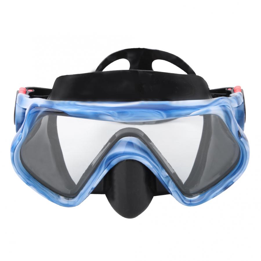 Scuba Diving Mask Unisex Electroplating Anti-fog Snorkeling Scuba Diving Mask Tempered Glasses Lens Swimming Diving Equipment