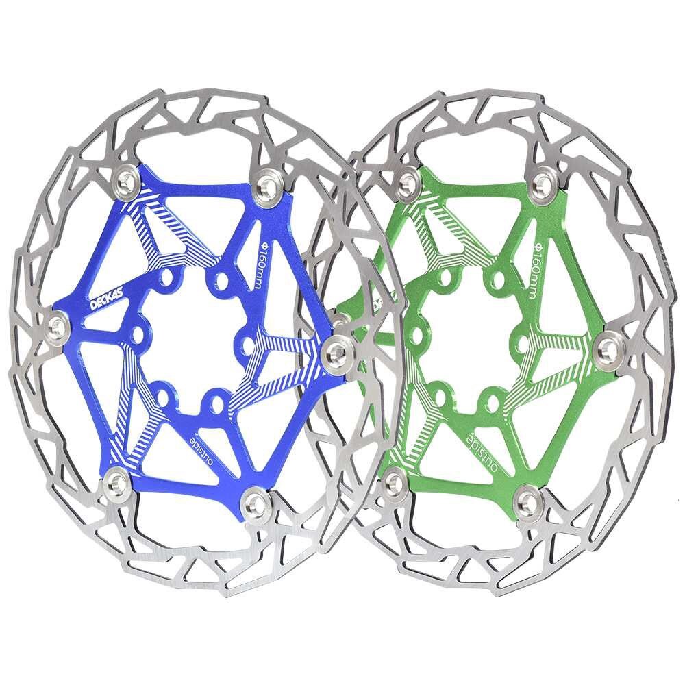 DECKAS MTB Mountain Bike Brake Disc Float Floating Pads 160mm Ultralight Brake Float Cycling Brake Disc Hydraulic 6 Bolt Rotors