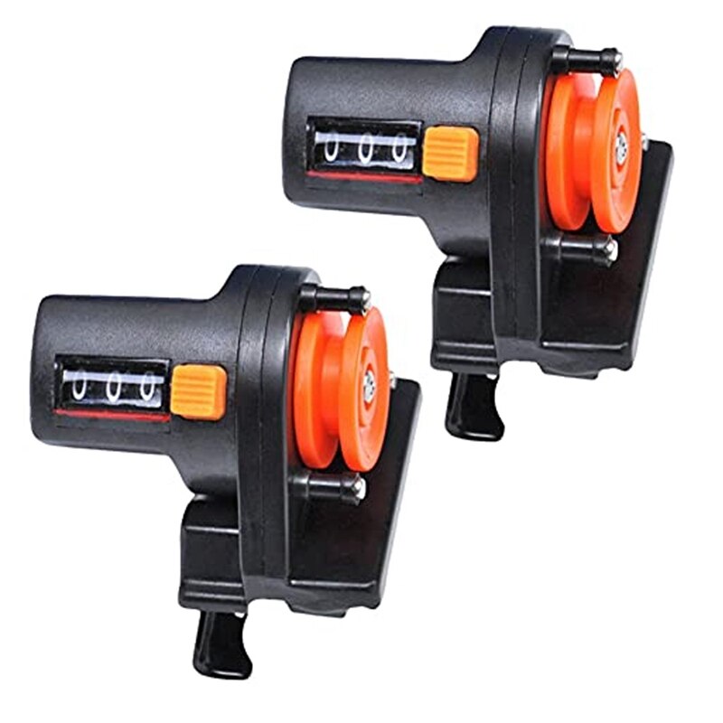 Portable Fishing Line Depth Finder Counter Fishing Tool Tackle Length Gauge Tackle Tool 0-999M: 2PCS