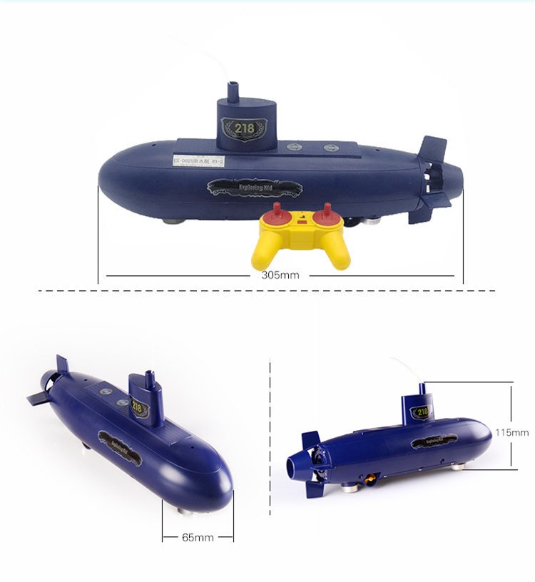 Studenten Diy 6 Kanalen Rc Mini Submarine Speelgoed Afstandsbediening Onder Water Rc Boot Model Kids Educatief Stem Kinderen