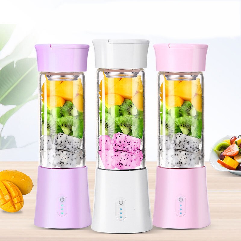 Mini Blender Draagbare Elektrische Juicer Oranje Smoothie Blender Voor Persoonlijke Food Processor Fruit Milkshake Maker Sapcentrifuge