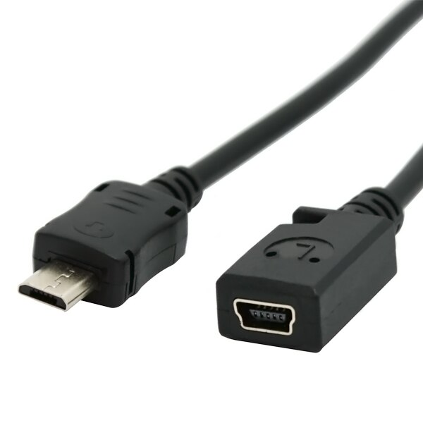 10 cm micro USB stecker auf MINI USB 5PIN weibliche verlängerung daten lade adapter konverter kabel