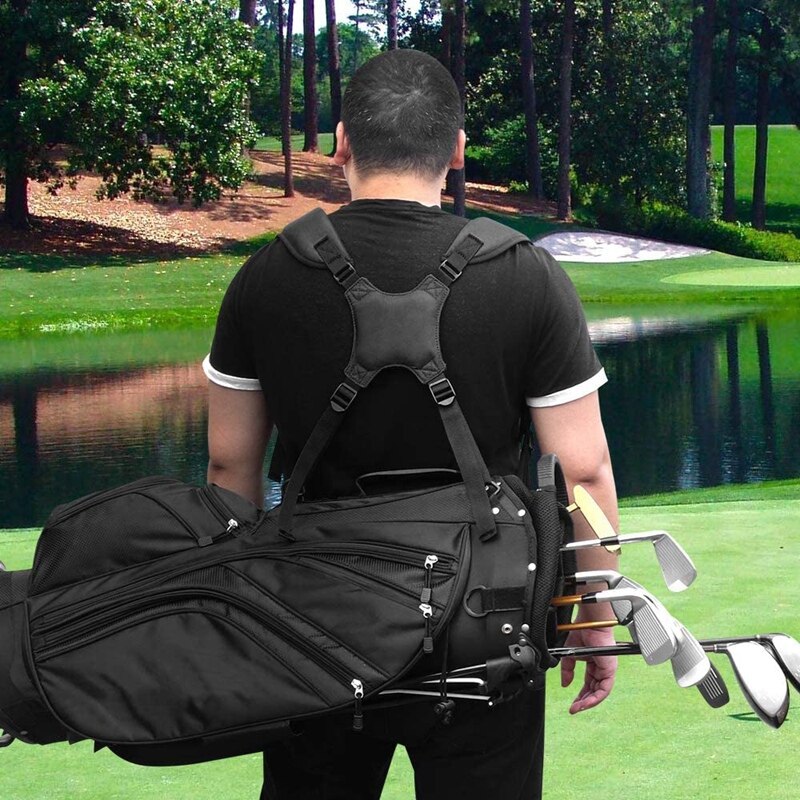 Topportable golf skulderstropp golf bag stropp erstatning komfort skulder justerbar stropp golf bag tilbehør