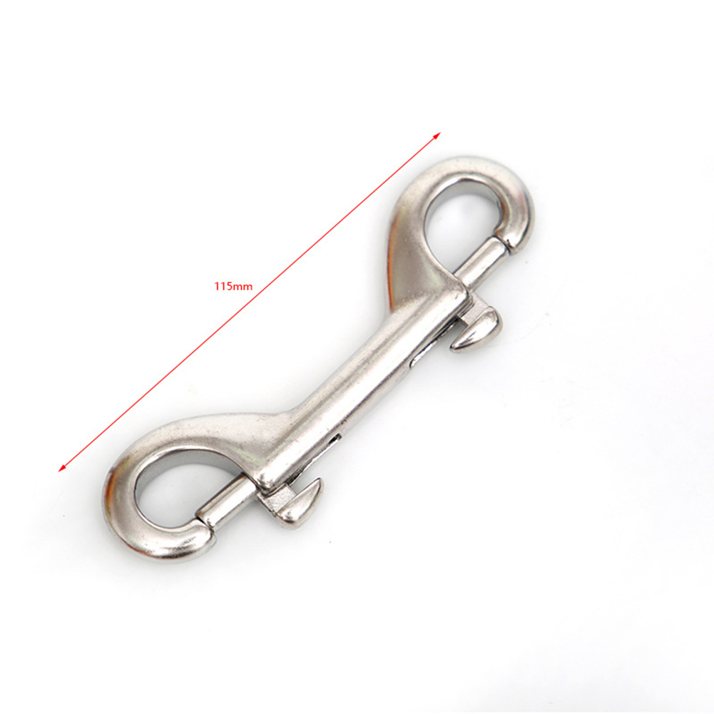 Gancho de presión con Clip, ojo de doble punta para accesorio, perno giratorio de 360 grados, perno de buceo rápido de: Negro