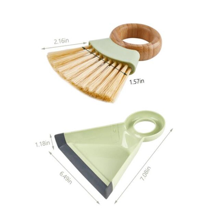 Desktop Cleaning Broom Dustpan Set Home Office Cleaning Mini Handy Dust Cleaning Sweeping Brush Table Desk Keyboard
