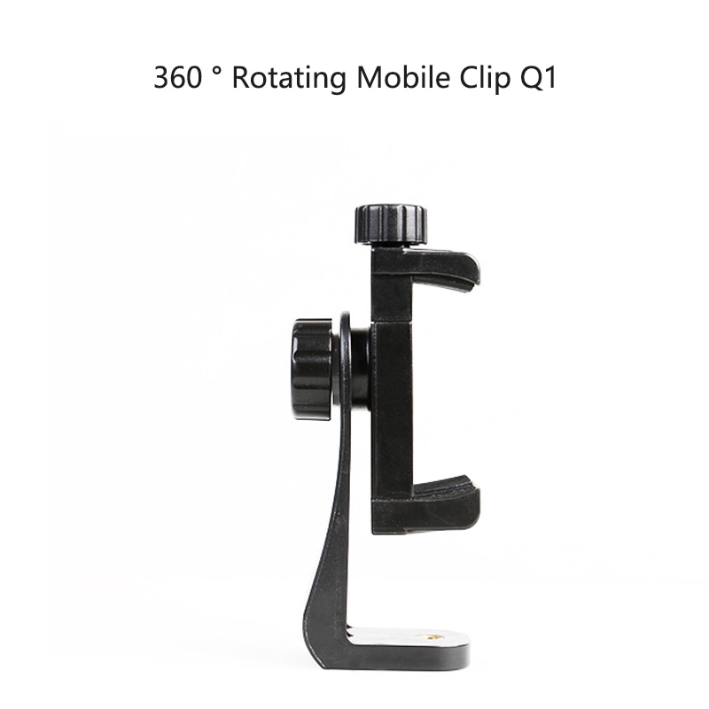 1/4" Phone Clip Holder Flash Shoe Screw Adapter Tripod Mount With Adjustable Clamp For All Phones Tripod Accessories: Q1
