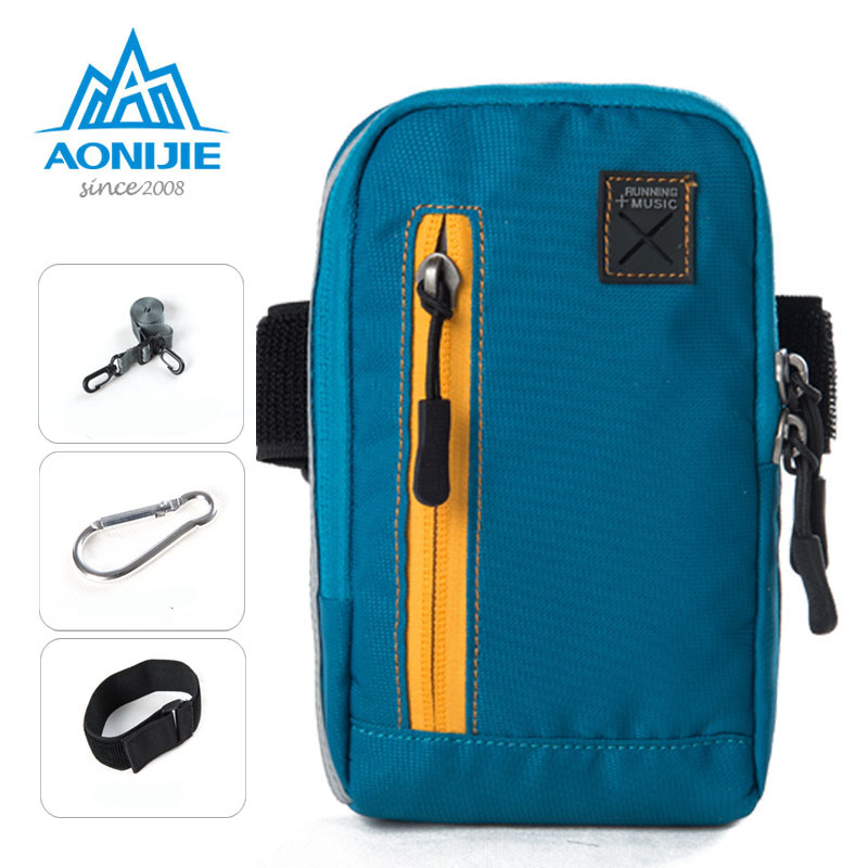 Aonijie E845 Multifunctionele 4 In1 Armband Arm Bag Pouch Pack Voor Hardlopen Jogging Gym Fitness Workout Portemonnee Mobiele Telefoon Sleutel