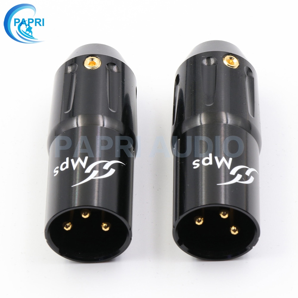 Los diputados César-W/M alta 3pin hombre 24K chapado en oro mujer XLR macho Jack equilibrio macho conector de Audio del micrófono hembra