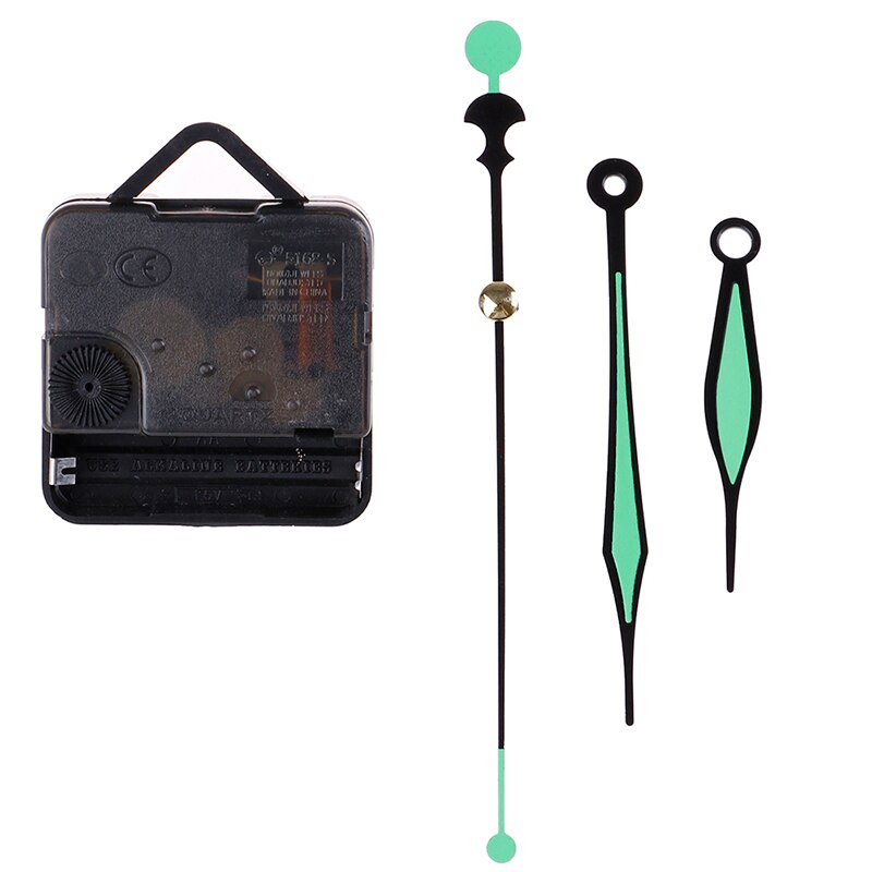 1 conjunto silencioso relógio de parede movimento quartzo mecanismo preto vermelho diy relógio de parede relógio de quartzo hora/minuto mão movimento