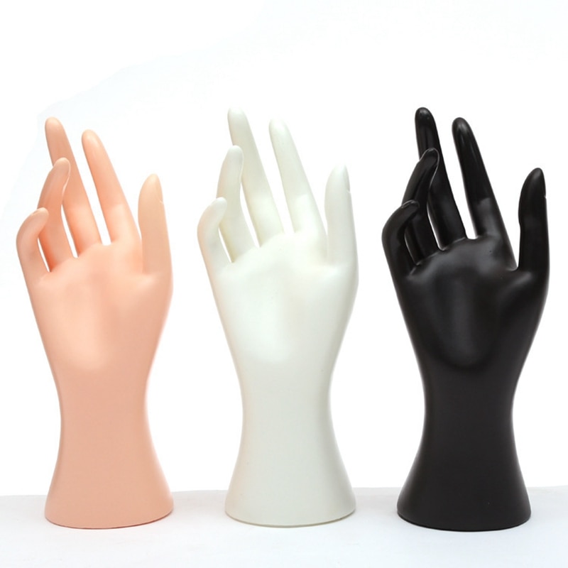 ! Guante de mano de maniquí, 23cm x 23cm, anillo, pulsera, brazalete, soporte para presentación de joyería