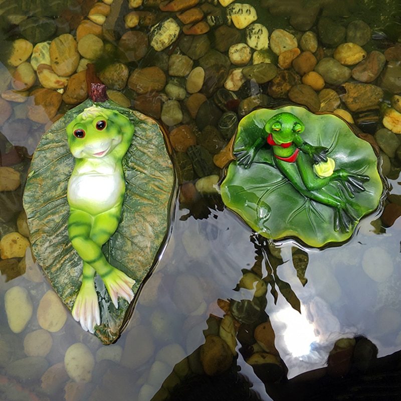 Statue de grenouilles flottantes Sexy en résine | Sculpture d'animaux décorative, pour l'étang de jardin en plein air, décor de jardin, pour la maison, amusant
