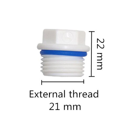 1/2 tommer 3/4 tommer 1 tommer udvendigt gevind endepropper skrue endehætter havevandingsrør rør pvc hul tætningsprop fitting 5 stk.: Ekstern tråd 21mm