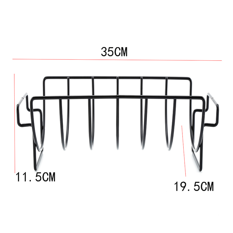Nicht-Stock Rippe Regal Stehen Grill Rippe Braten Gestell Grillen BBQ Huhn Rindfleisch Rippen Gestell