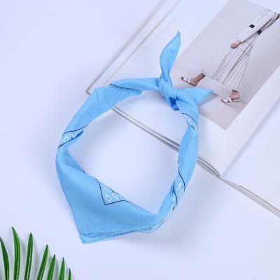 2020New Aangekomen Unisex Hip Hop Zwarte Bandana Mode Hoofddeksels Haarband Sjaal Pols Wraps Vierkante Sjaals Afdrukken Zakdoek: 8