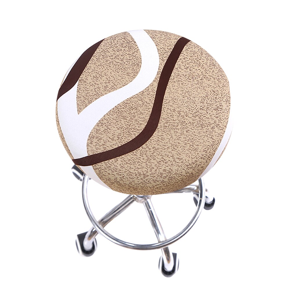 Ronde Stoel Cover Barkruk Cover Elastische Seat Cover Stoel Protector Effen Kleur Thuis Stoel Hoes Spandex: 3