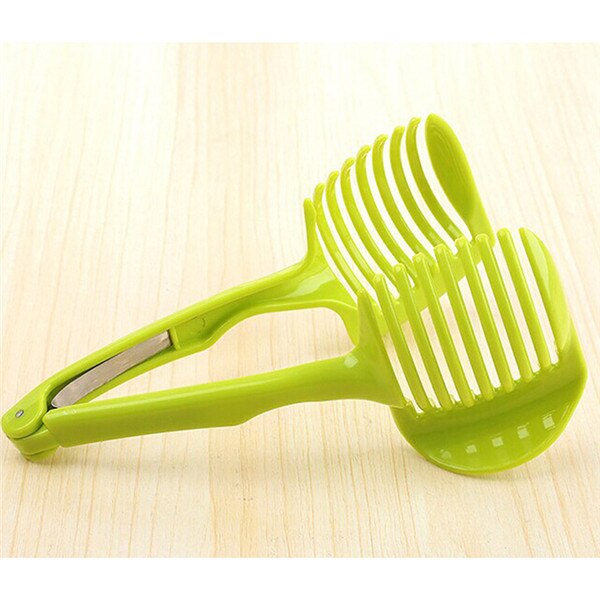 Utensilios de cocina para rebanadora de frutas, soporte de cuchillas, pinza de agarre para pasteles y repostería, rebanador de limón, accesorios de cocina
