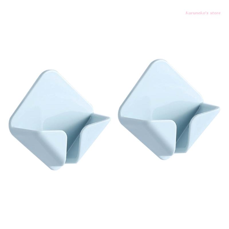 2 Stuks Muur Gemonteerde Plug Muur Haak Stekker Draad Socket Houder Zelfklevende Haak Kabel Retainer Usb data Kabelhaspel