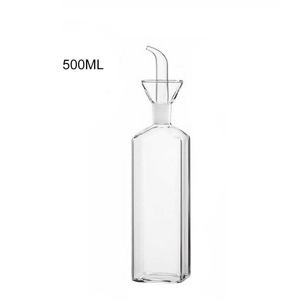 Hoge Borosilicaatglas Olie Pot Huishoudelijke Lekvrije Olie & Azijn Potten Keuken Sojasaus Pot Olie Tank Kruiden fles: 500ml