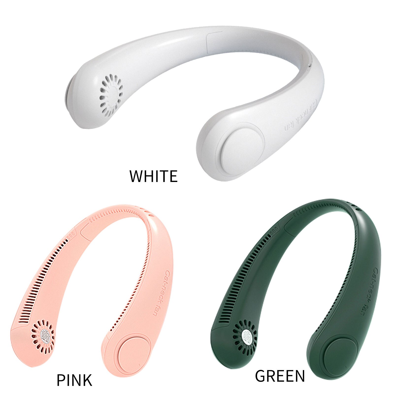 Neck Fan, USB Rechargeable, 3 Speed Adjustable, Handsfree Bladeless Cooler