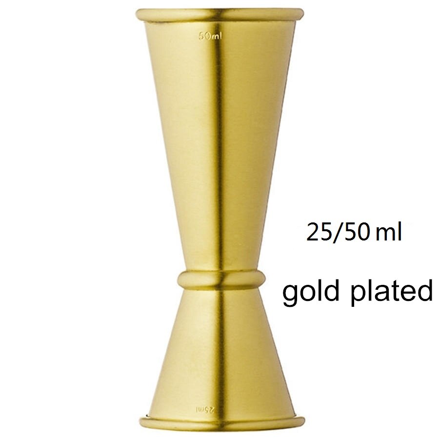 koktajl bar Jigger projekt japońska miarka ze stali nierdzewnej Jigger podwójnie duch barman 1oz/2oz akcesoria barowe: 25x50ml złoto platerowany