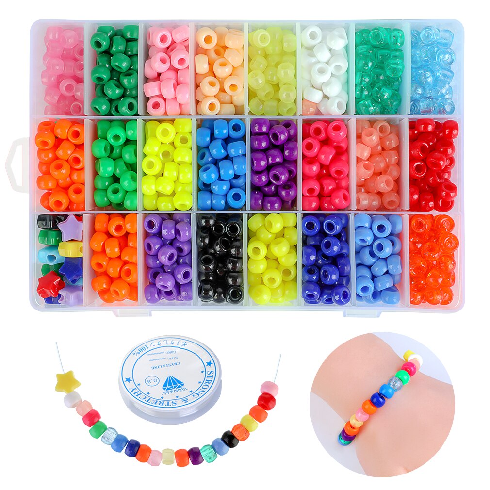 1 sett bokstavperler sett smykkeperler sett glassfrøperler akrylbokstavperler passer til gjør-det-selv-smykker å lage armbånd halskjede rekvisita