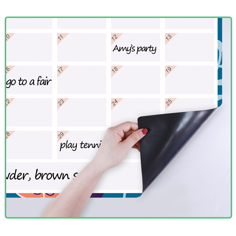 Magnetic Monthly Daily Schedule Calendar Reusable Erasable Fridge Magnets Whiteboard Sticker Message Board Home Office School