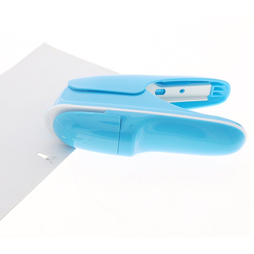 Stapleless Stapler Heavy Duty Environmental Protection Staple Free Stapler 7 Sheets Capacity Portable Office Stapler for Desktop