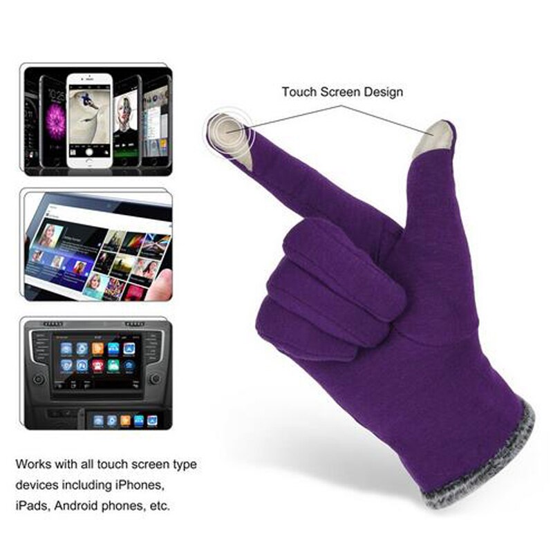 Women Men Touch Screen Winter Gloves Autumn Warm Gloves Wrist Mittens Driving Ski Windproof Glove